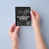 Moderner urbaner Stil Friseursalon Flyer (Gruppe)