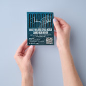Moderner urbaner Stil Friseursalons Flyer (Gruppe)