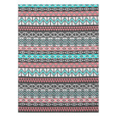 Moderner Ureinwohner-Stammes- aztekisches Muster Tischdecke (Vorderseite)