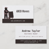 Moderner Urheber-bewegliche Service-Logistik Brown Visitenkarte (Vorne/Hinten)