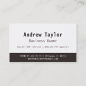 Moderner Urheber-bewegliche Service-Logistik Brown Visitenkarte (Rückseite)