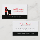 Moderner Urheber-bewegliche Visitenkarte (Vorne/Hinten)