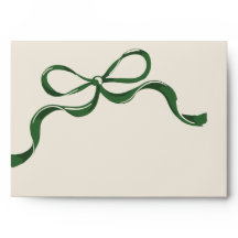 Moderner Urlaub Big Green Bows Weihnachtscreme