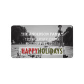 MODERNER URLAUB | FOTO ADRESS ETIKETT ADRESSAUFKLEBER (Vorne)