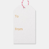 Moderner Urlaub Frohe Weihnachten Karierte Geschen Geschenkanhänger (Rückseite)