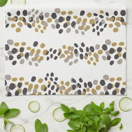 Moderner Urlaub im Mittelalter mit Dot Pattern Geschirrtuch (Gefaltet)