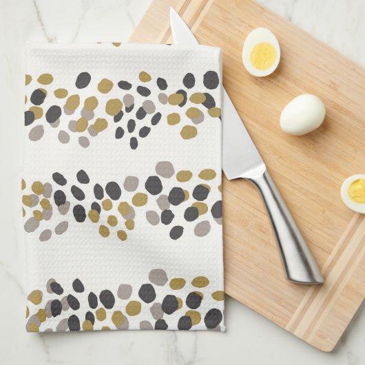 Moderner Urlaub im Mittelalter mit Dot Pattern Geschirrtuch (Viertel Falte)