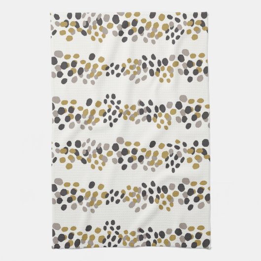 Moderner Urlaub im Mittelalter mit Dot Pattern Geschirrtuch (Vertikal)