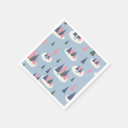 Moderner Urlaub im Mittelalter Serviette (Ecke)