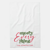 Moderner Urlaub Minimalistisch Merck alles Geschirrtuch (Vertikal)