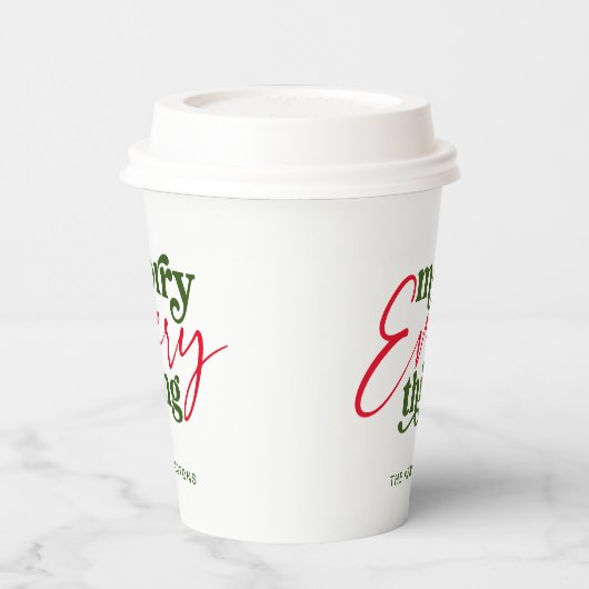 Moderner Urlaub Minimalistisch Merck alles Pappbecher (Links)