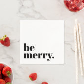 Moderner Urlaub Minimalistischer Spaß sei fröhlich Serviette (Beispiel)