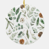 Moderner Urlaub mit minimalem Blattwerk Keramik Ornament (Hinten)