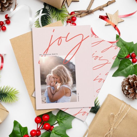 moderner Urlaub mit minimaler Kalligraphie Feiertagskarte