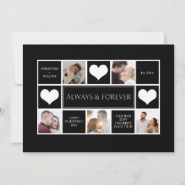 Moderner Valentinstag für FotoCollage Feiertagskarte