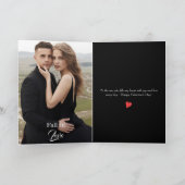 Moderner Valentinstag Luple Liebe Foto Valentine Karte (Innenseite)