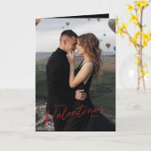 Moderner Valentinstag Luple Liebe Foto Valentine Karte (Gelbe Blume)