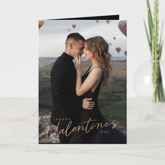 Moderner Valentinstag Luple Liebe Foto Valentine Karte (Vorderseite)