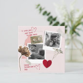 Moderner Valentinstag Personalisiertes Doppelzimme (Stehend Vorderseite)