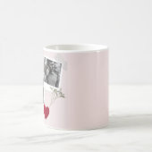 Moderner Valentinstag Personalisiertes Doppelzimme Kaffeetasse (Mittel)