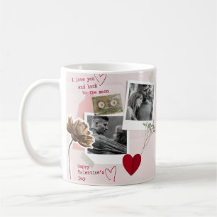 Moderner Valentinstag Personalisiertes Doppelzimme Kaffeetasse