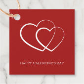 Moderner Valentinstag Rot Geschenkanhänger (Vorderseite)