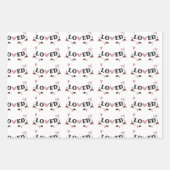 Moderner Valentinstag Trendy Pink und Green Geschenkpapier Set (Vorderseite)