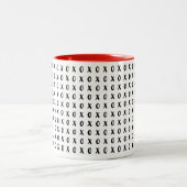 Moderner Valentinstag Typograpy Kaffee Tasse (Mittel)