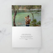 Moderner "VATER" Cutout 4 Foto Vatertag Karte (Innenseite)