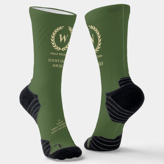 MODERNER VATER DAY GOLF MONOGRAM LUCKY GOLF SOCKEN (Gewinkelt)