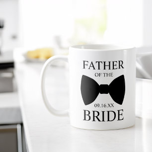 Moderner Vater der Braut Fliege Kaffeetasse