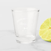 Moderner Vater der Braut Personalisierte Hochzeit Schnapsglas (Vorderseite)