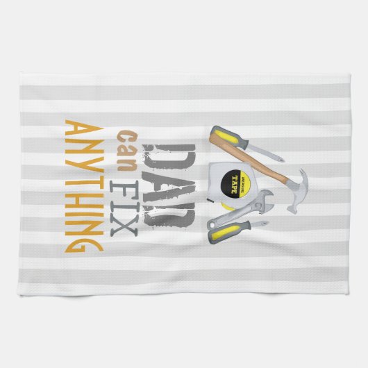 Moderner Vater Einfaches Tool Männerbehebung Geschirrtuch (Horizontal)