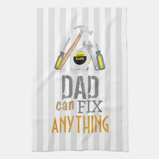 Moderner Vater Einfaches Tool Männerbehebung Geschirrtuch (Vertikal)