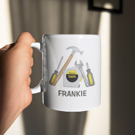 Moderner Vater Einfaches Tool Männerbehebung Kaffeetasse