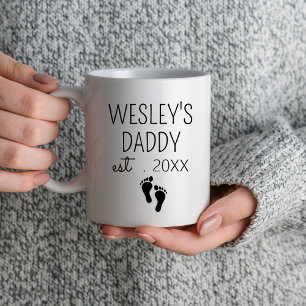Moderner Vater Est 2024 Erstmaliger Vater New Dad  Tasse