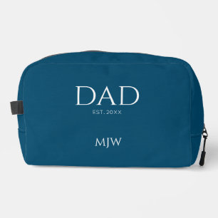 Moderner Vater Etabliertes Monogramm Waschbeutel