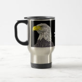 Moderner Vater & Husband - stark als Adler-Tasse Reisebecher (Links)