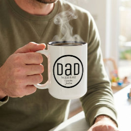 Moderner Vater mit einfachen Kindernamen etabliert Zweifarbige Tasse