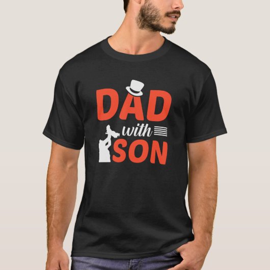Moderner Vater mit Papa Papa, dem Sohn des Vaters T-Shirt (Vorderseite)