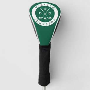 Moderner Vater Personalisiert Name Golf Lover Club Headcover