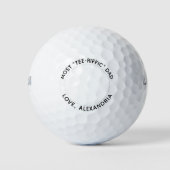 Moderner VATER Personalisiert Niedlich Kids Foto Golfball (Vorderseite)