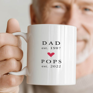 Moderner Vater Pop Jahr Osten. Tasse