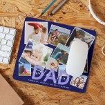 Moderner VATER "We Liebe You" FotoCollage Mousepad<br><div class="desc">Lass Papa weiß, wie sehr er mit diesem modernen Foto Collage Maus-Pad, mit zehn (10) Insta-Fotos Ihrer Wahl, die leicht heruntergeladen werden können von Ihrem Handy oder Computer auf einem trendigen marineblauen Hintergrund, der Text - VATER in himmelblau fett Text mit eleganten weißen kalligraphischen Schrift Tyopgrafie "wir Liebe Sie" über...</div>
