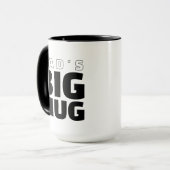 Moderner Vaters großer Becher Vatertag Tasse (Vorderseite Links)