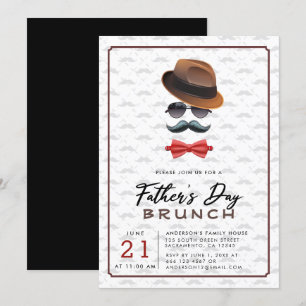 Moderner Vatertag Einladung