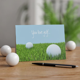 Moderner Vatertag-Grußkarte für Golf spielenden Va Karte