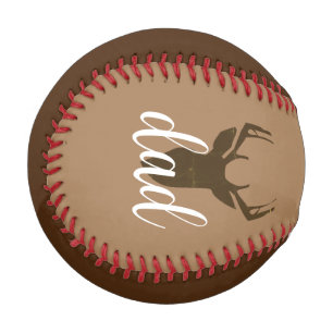Moderner Vatertag Hirsch Papa Baseball