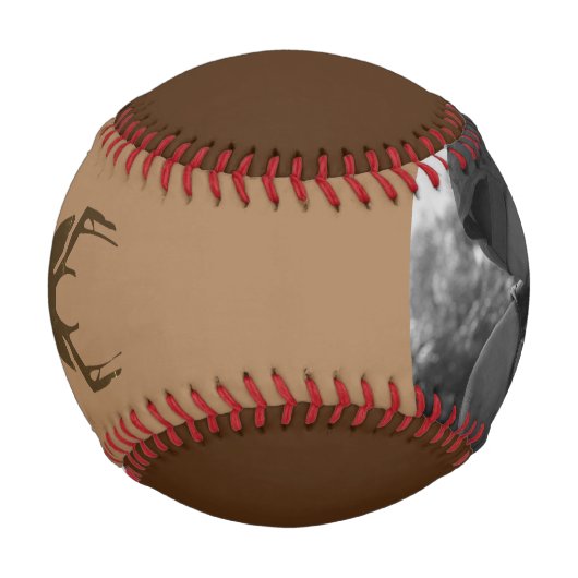 Moderner Vatertag Hirsch Vater Baseball (Vorderseite)