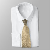 Moderner Vatertag Hochzeit Gold Glitzer Glitzern Krawatte (Gebunden)